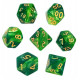 Zestaw kości RPG - Perłowe - Miętowo-zielone