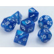 Zestaw kości RPG - Brokatowe - Ciemnoniebieskie