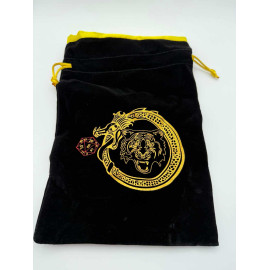 Welurowa sakiewka Dragon & Tiger