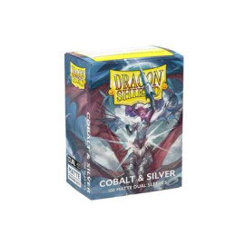 Koszulki Dragon Shield Standard Matte Dual Sleeves Cobalt & Silver