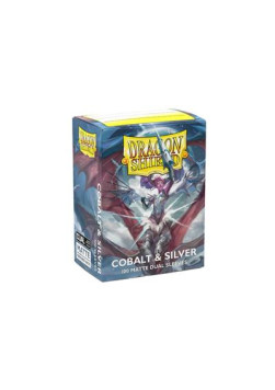 Koszulki Dragon Shield Standard Matte Dual Sleeves Cobalt & Silver