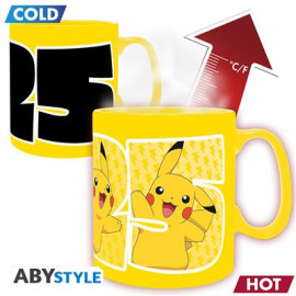 Kubek Pokemon - Mug Heat Change - 460 ml - Pikachu 25 - cardboard box