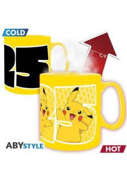 Kubek Pokemon - Mug Heat Change - 460 ml - Pikachu 25 - cardboard box