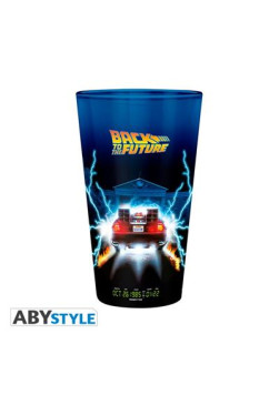 Szklanka Back to the Future - Large Glass - 400ml -DeLorean