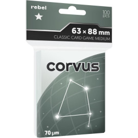 Koszulki na karty Rebel (63x88 mm) Corvus Medium, 100 sztuk