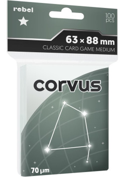 Koszulki na karty Rebel (63x88 mm) Corvus Medium, 100 sztuk