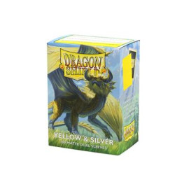 Koszulki Dragon Shield Dual Matte - Yellow & Silver 100 szt.