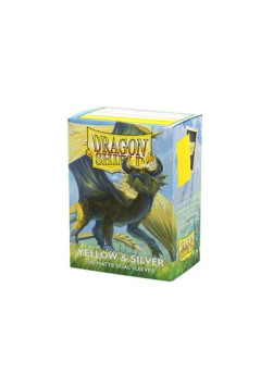 Koszulki Dragon Shield Dual Matte - Yellow & Silver 100 szt.