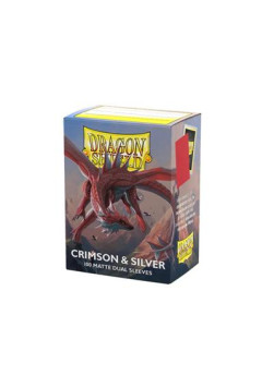 Koszulki Dragon Shield Dual Matte - Crimson & Silver 100 szt.