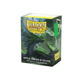 Koszulki Dragon Shield Dual Matte - Apple Green & Silver 100 szt.
