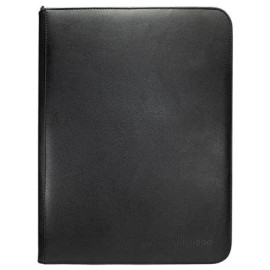 UP - Vivid 9-Pocket Zippered PRO-Binder: Black