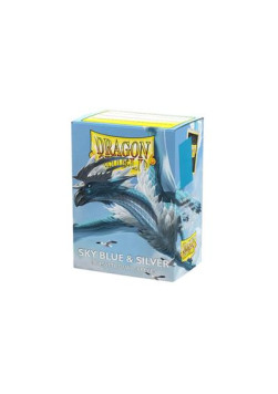 Koszulki Dragon Shield Dual Matte - Sky Blue & Silver 100 szt.