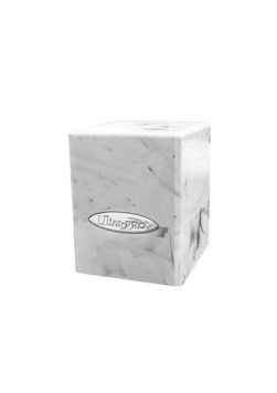 UP - Marble Satin Cube - White / Black