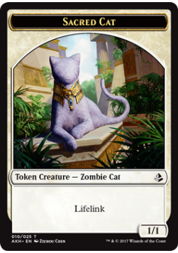 Sacred Cat 1/1 Token 10 - AKH