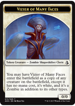 Vizier of Many Faces 0/0 Token 15 - AKH