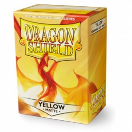 Koszulki Dragon Shield Matowe Żółte 100 szt.